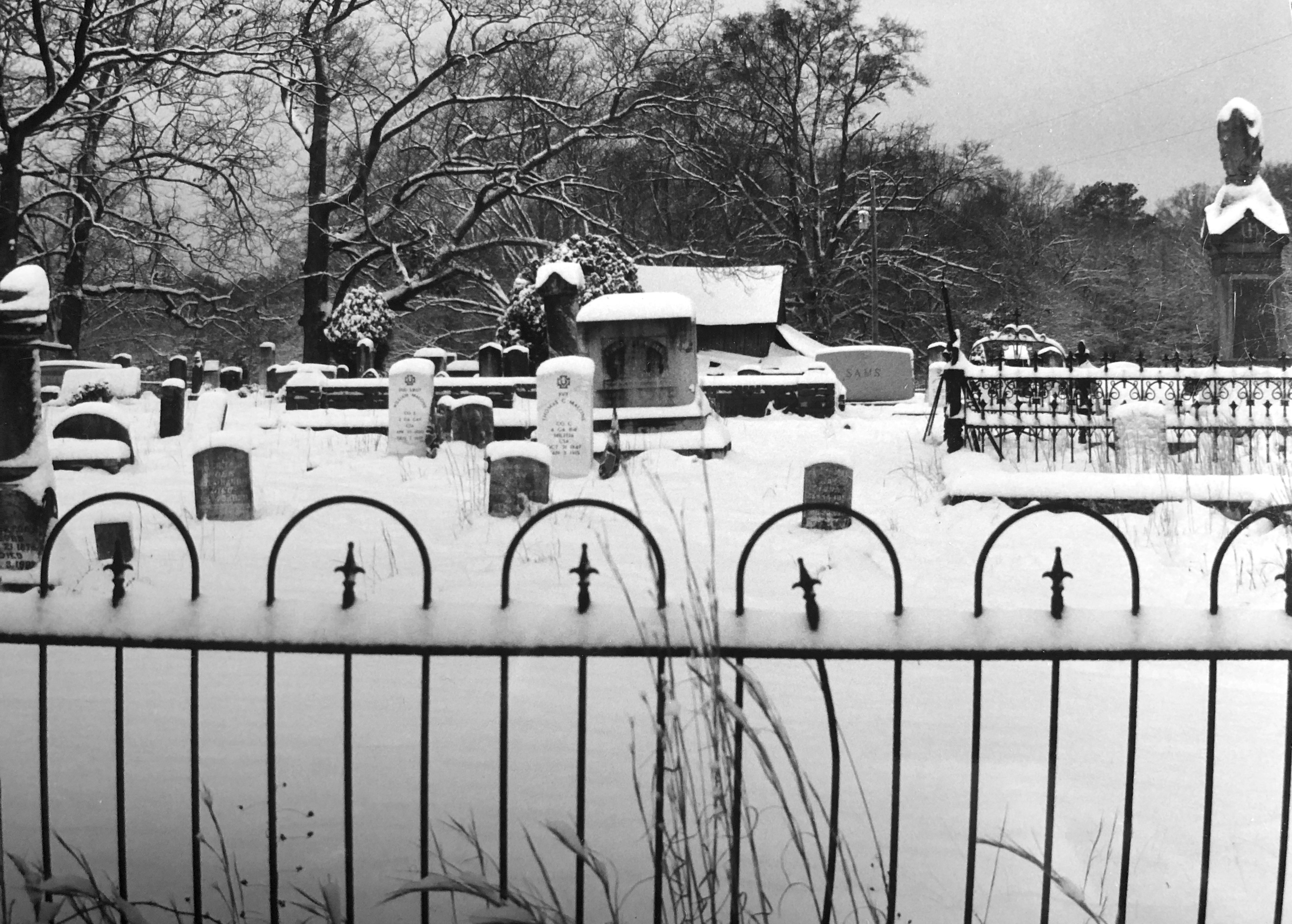 <span>HISTORIC WOOLSEY CEMETERY:</span> Original Fence